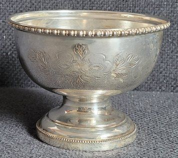 Vintage silver-plated sugar bowl or candy bowl