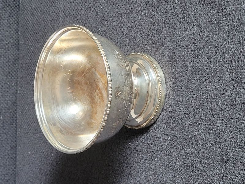 Vintage silver-plated sugar bowl or candy bowl