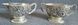 Japanese vintage silver-plated sugar bowl and creamer