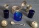 Antique silver-plated cruet set made in England
