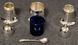Vintage silver-plated cruet set made in England, Sheffield