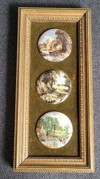 A vintage wall plaque made by Staffordshire Fire Ceramics