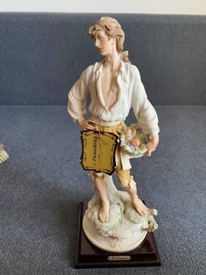 Giuseppe Armani's Capodimonte Figurine Florence Boy with Fruit Basket Very Rare
