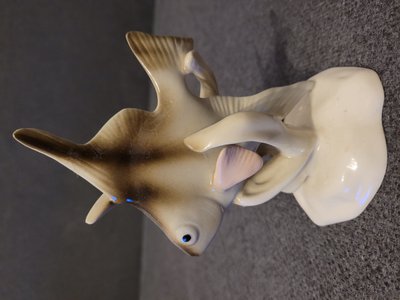 Royal Dux  Figurine of an Angelfish Fish