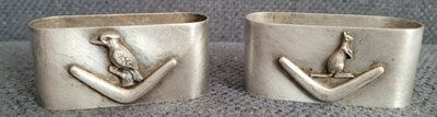 Two Vintage Napkin Rings Australia
