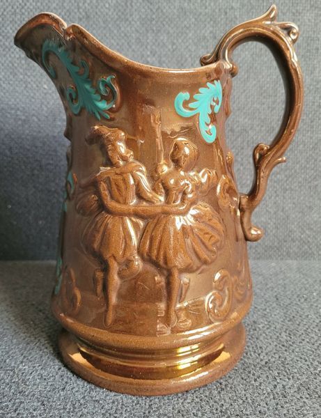 Antique ceramic jug of the Victorian period