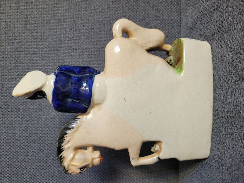 Antique Staffordshire Ceramic Figurine Princess Eug&eacute;nie on Horse England