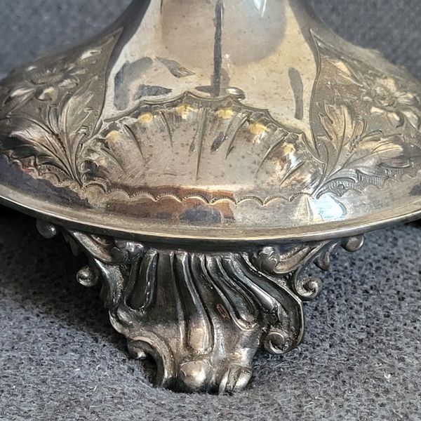 Antique Victorian Silver-plated Candle Holder