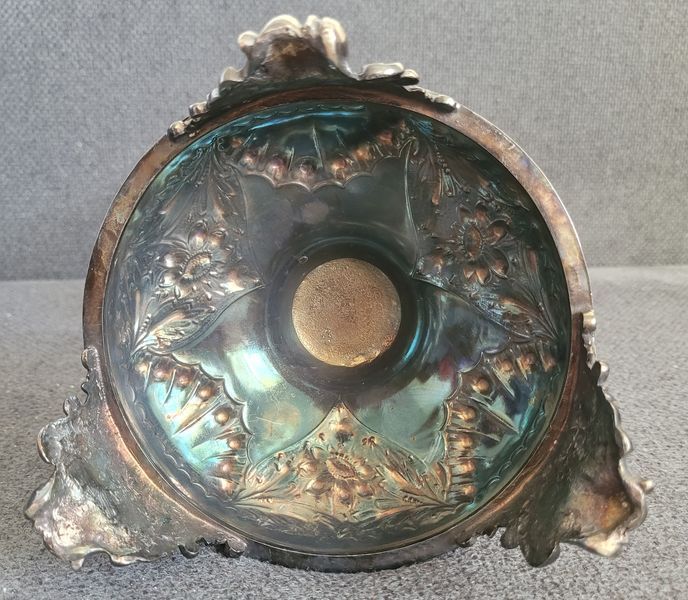 Antique Victorian Silver-plated Candle Holder