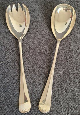 Vintage silver-plated serving set