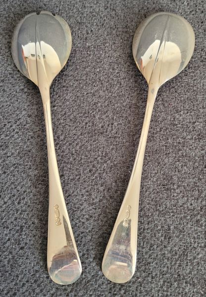 Vintage silver-plated serving set