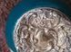 Very rare Antique English Edwardian solid sterling topped hand painted porcelain pot,