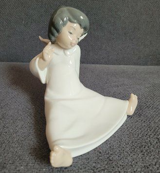 Lladro Porzellanfigur "Nachdenklicher Engel" Nr. 4962 | Spanien