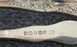 Antique silver-plated spoon and sugar tongs