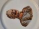 Rare World War I patriotic plate, porcelain, with a portrait of Kaiser Wilhelm II