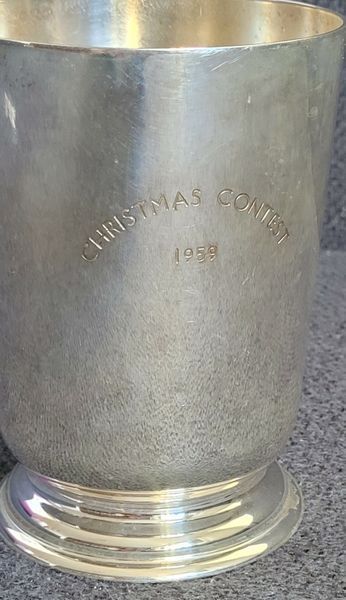 Antique mug Alex Clark Co Ltd and silver-plated plate WILLIAM R.SHIRTCLIFFE & SON