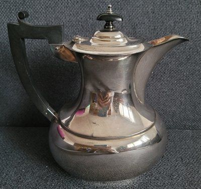 Antique silver-plated teapot by CHARLES TRUMAN BURROWS & SON