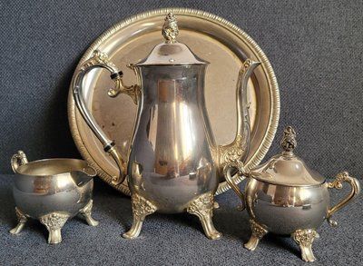 Vintage Silver-plated Tea Set 4 pieces