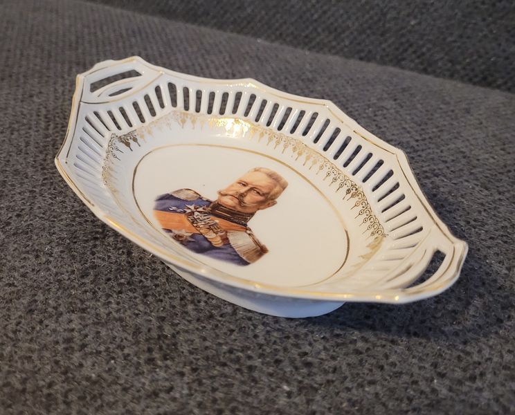 Vintage Patriotic Porcelain Bowl WW1