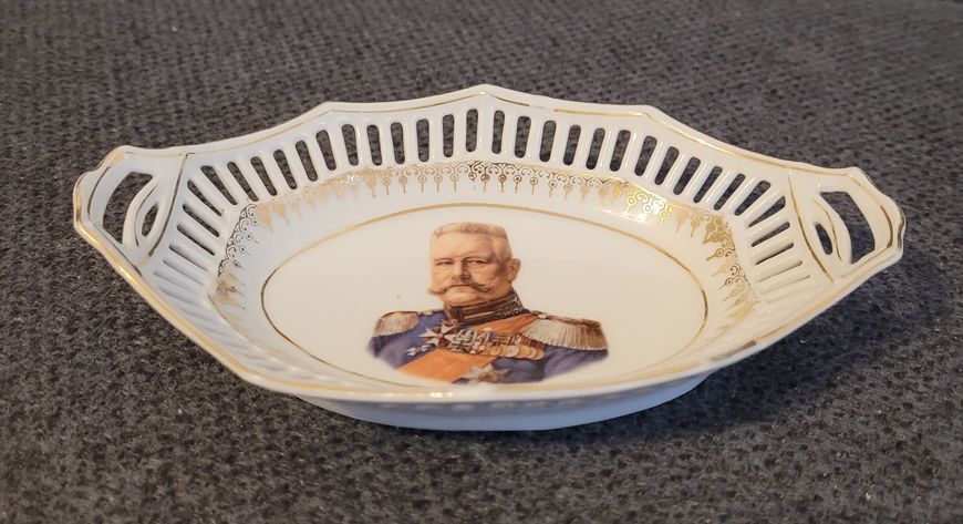Vintage Patriotic Porcelain Bowl WW1