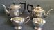 Vintage Silver-plated Tea Set Coffee Pot, Teapot, Sugar Bowl and Creamer and Tray