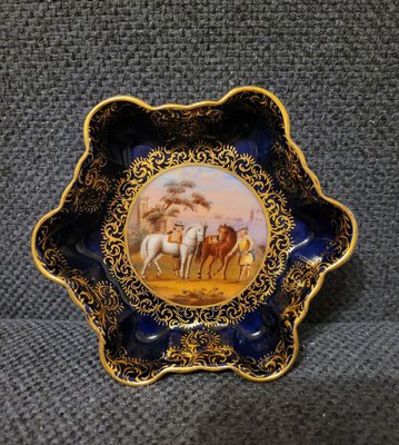 EXCELLENT VIENNA PORCELAIN PIN TRAY / STAND - 19TH CENTURY Royal Vienna