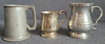 Three different beer mugs