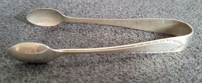 Antique Sugar Tongs 925 Sterling Silver