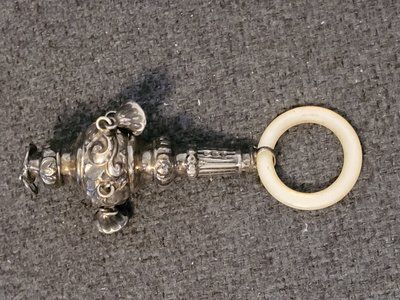 Antique rattle 925 sterling silver