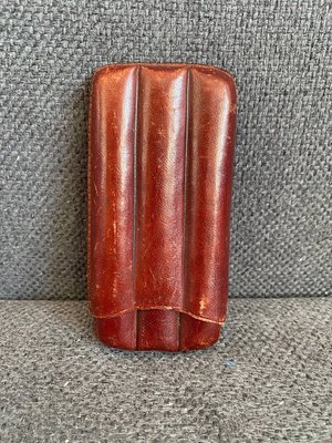 Vintage Cigar Case Leather