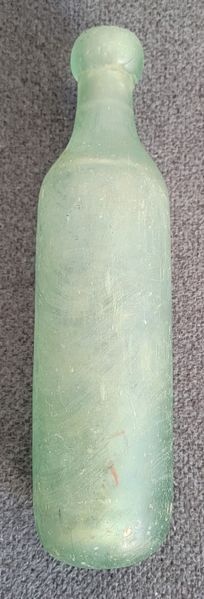 Antique 19th Century Bottle with Round Bottom for Soda Ireland Soft Drink