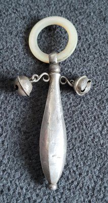 Antique rattle made of 925 sterling silver