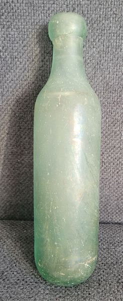 Antique 19th Century Bottle with Round Bottom for Soda Ireland Soft Drink