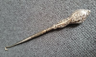 Antique Sterling Silver Button Hook