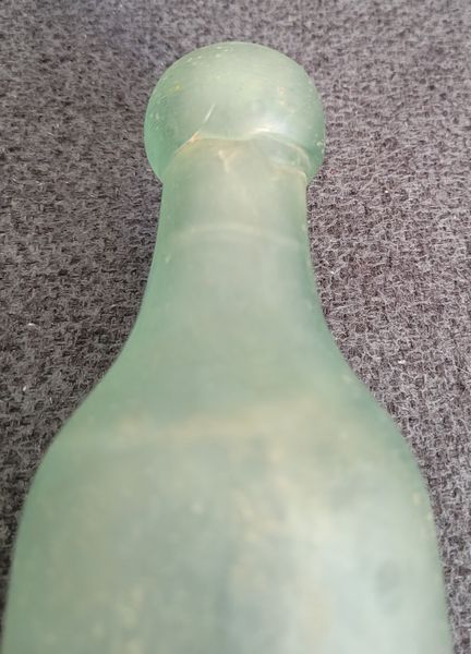 Antique 19th Century Bottle with Round Bottom for Soda Ireland Soft Drink