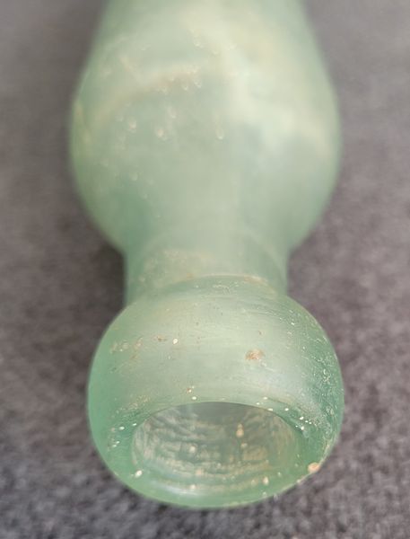 Antique 19th Century Bottle with Round Bottom for Soda Ireland Soft Drink