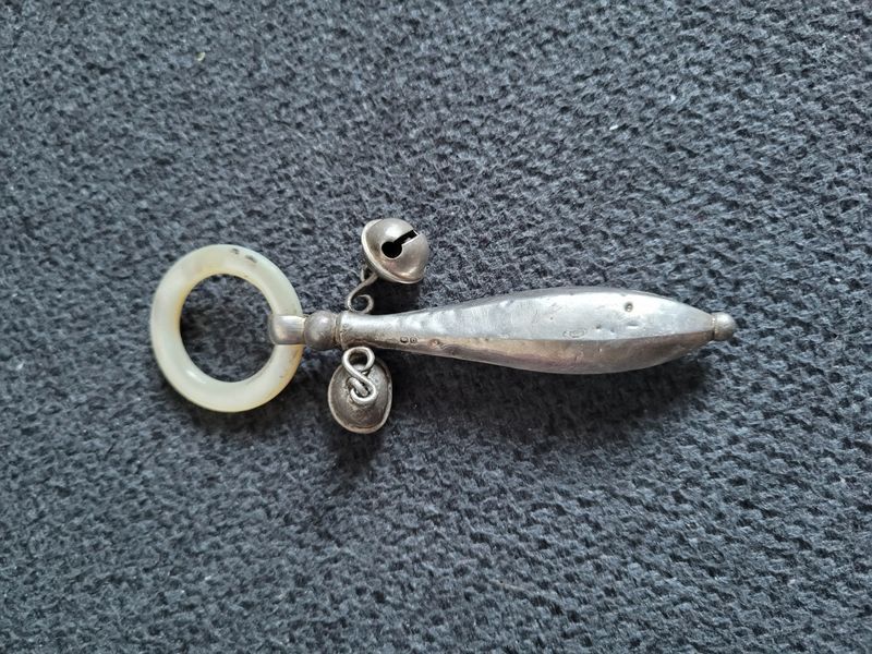 Antique rattle made of 925 sterling silver