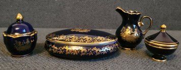 A set of miniature objects from the famous Limoges porcelain