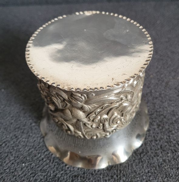 Antique sterling silver bottle stand William Comyns & Sons Ltd