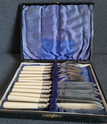 Antique silver-plated Knives and Forks set