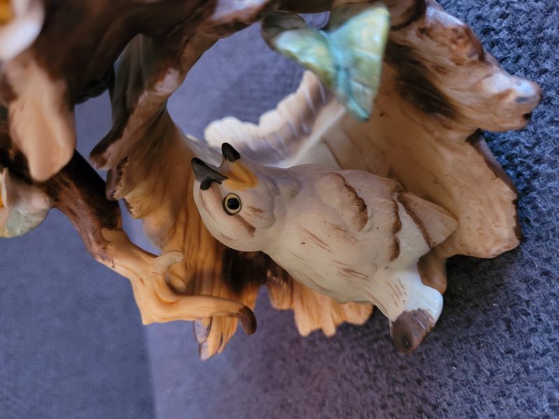 Vintage porcelanowa figurka Homco Masterpiece &bdquo;Mocking Bird&rdquo;