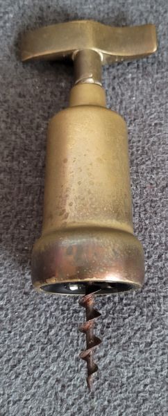 Vintage Italian Brass Corkscrew