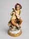 Capodimonte Figurine "Violinist on a Bench" | Vintage | Hand-Painted | Western Europe