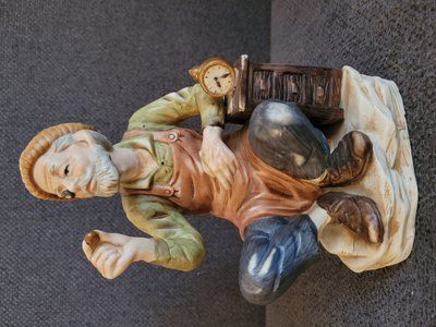 Vintage Ceramic Watchmaker Figurine Taiwan