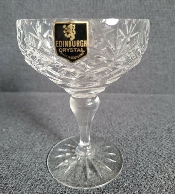 Vintage Edinburgh Crystal Champagne Glass.