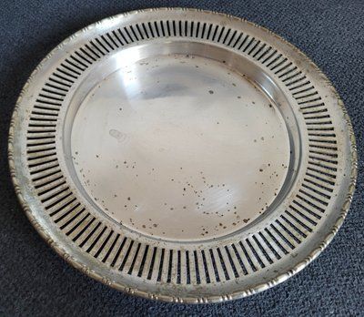 Vintage silver-plated plate with the stamp E.P.N.S.