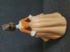 Vintage Alfretto Porcelain Figurine Girl in Brown Victorian Dress 17.5 cm