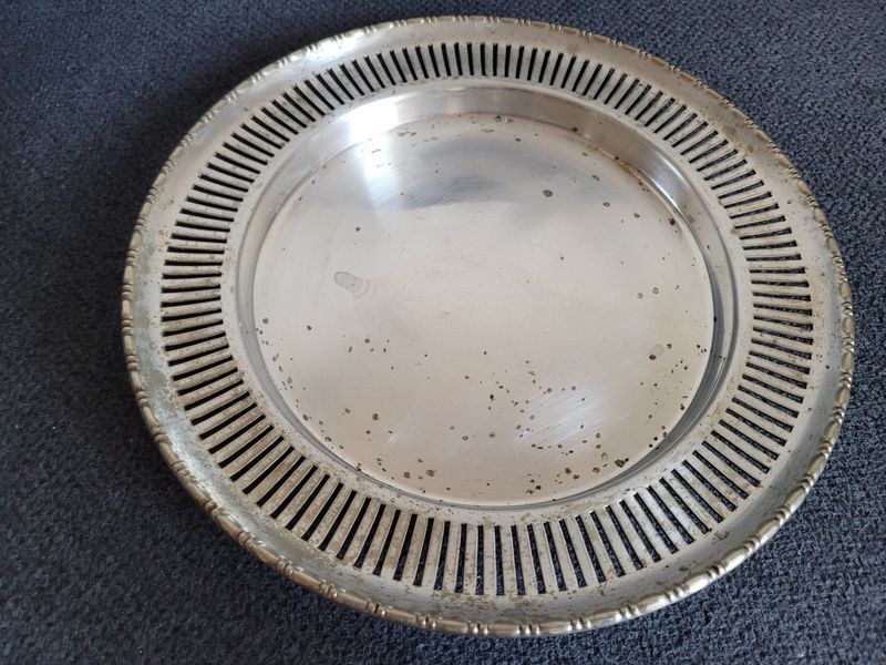 Vintage silver-plated plate with the stamp E.P.N.S.