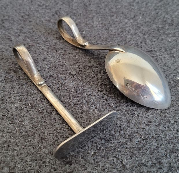 Vintage spoon and Pusher 925 Sterling Silver