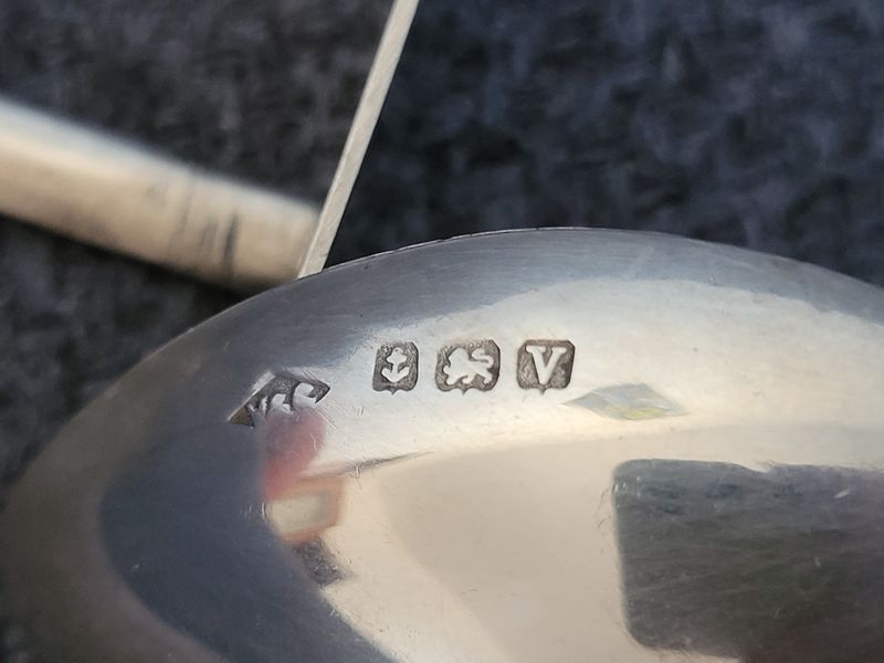 Vintage spoon and Pusher 925 Sterling Silver